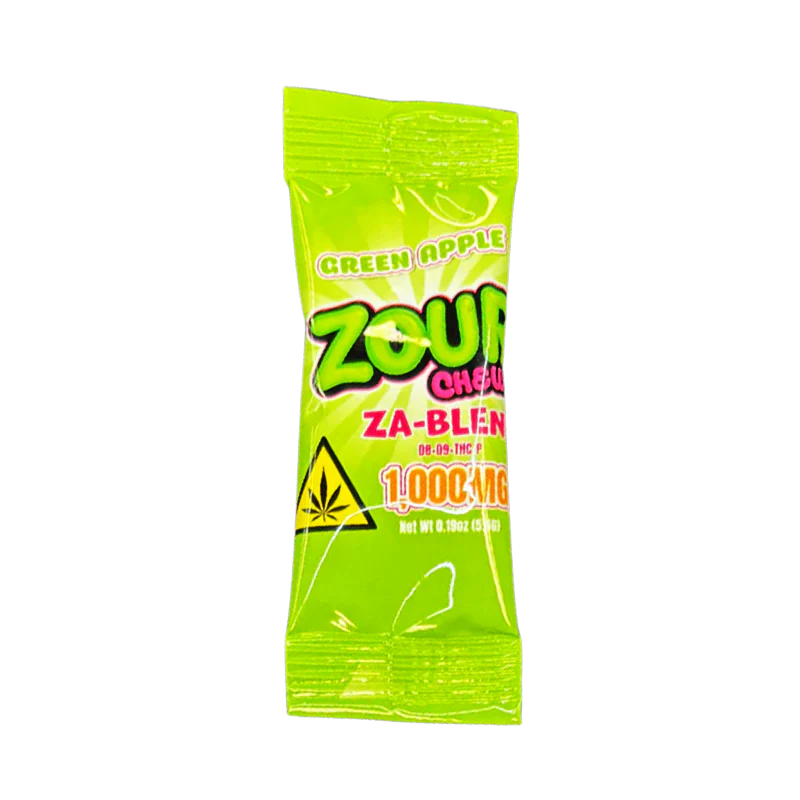 Zour Chewz|  1,000MG D8 + D9 + THCP | Green Apple