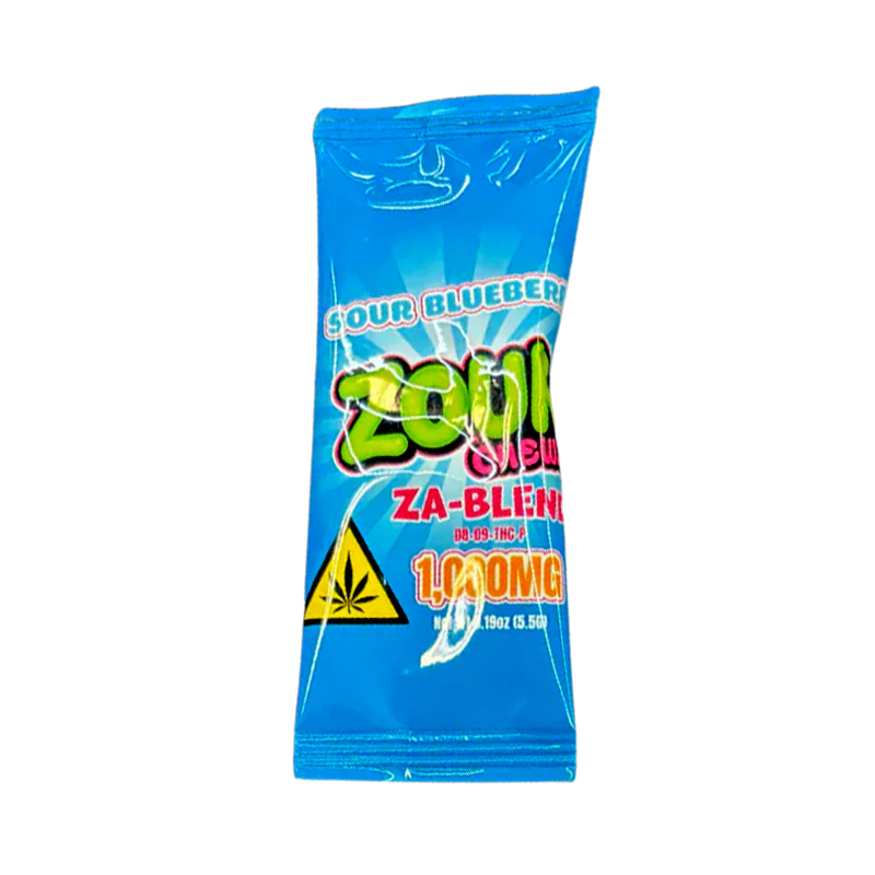 Zour Chewz|  1,000MG D8 + D9 + THCP | Sour Blueberry