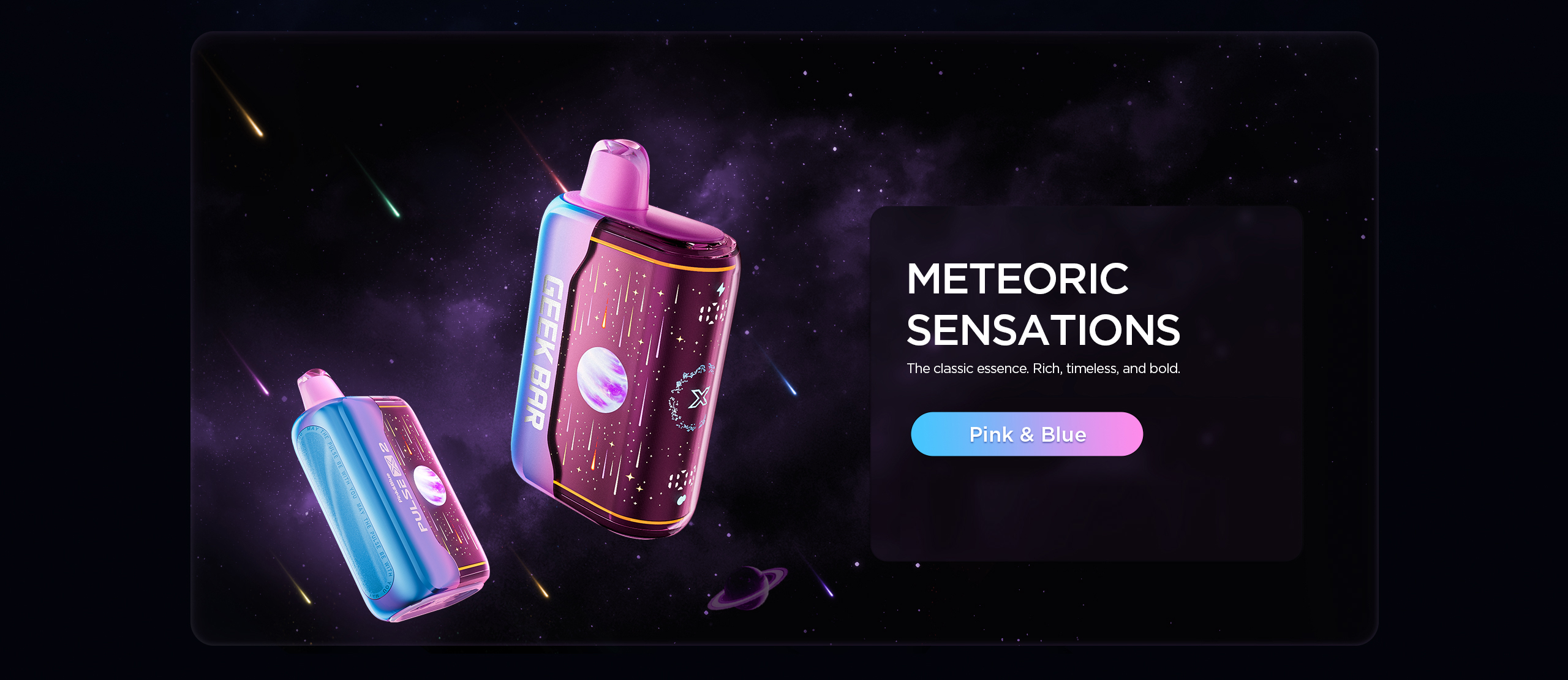 Geek Bar | Pulse X2 50,000 Puff - Pink and Blue